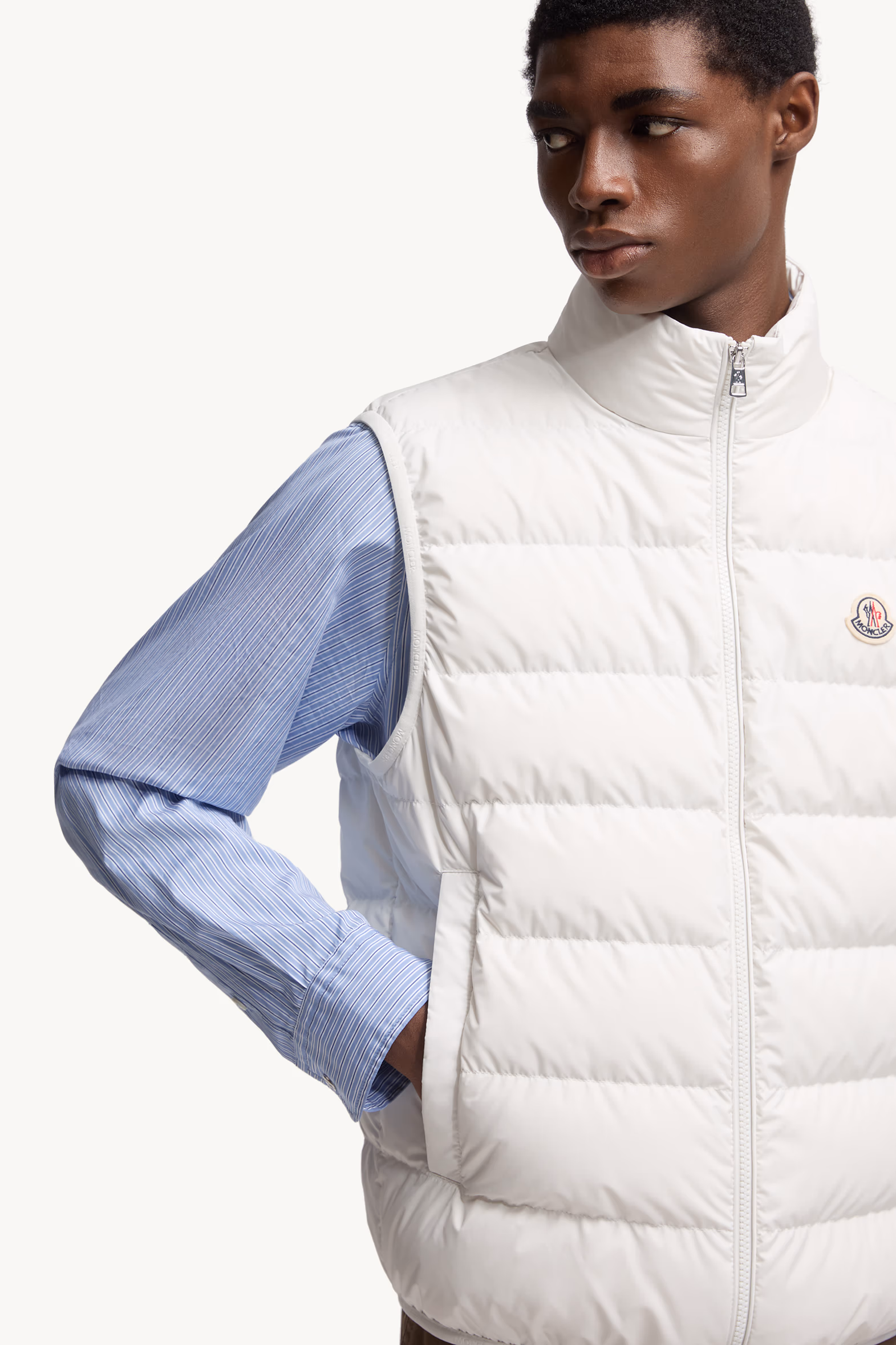 Contrin Down Vest Men White Moncler 6